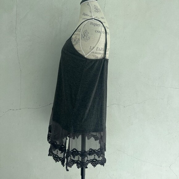 Camisole Tank Top With Lace - Picture 2 of 4